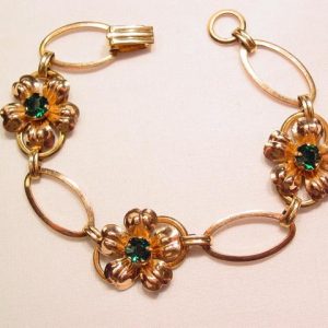 Van Dell Gold-Filled Floral Bracelet