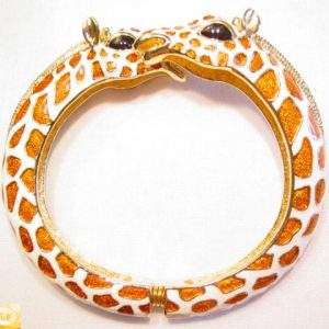 KJL Enameled Giraffe Bracelet