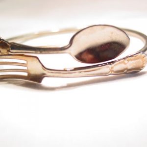 Fork and Spoon Bangle Bracelet
