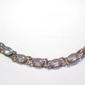 Large Crystal Oval Rhinestone Bracelet