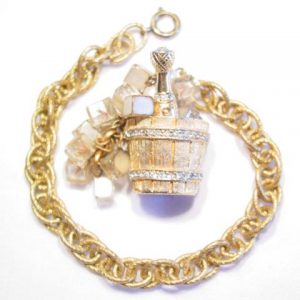 Champagne and Ice Bucket Bracelet