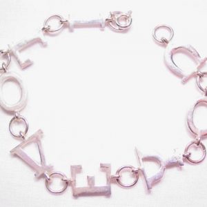 I Love You Sterling Bracelet