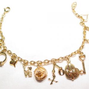 Trifari Goldtone Wedding Charm Bracelet