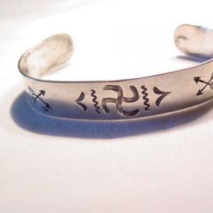 Swastika and Arrows Cuff Bracelet