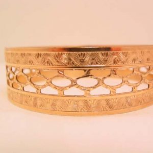 Goldtone Filigree Bangle Bracelet