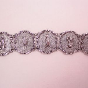 Silvertone Australian Figural Bracelet