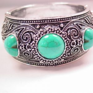 Large Chunky New Imitation Turquoise Bracelet