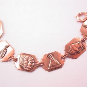 Copper Indian Motif Bracelet