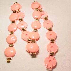 Faceted Pink Plastic Belt