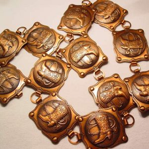 Large Copper Cowboy Boot Belt
