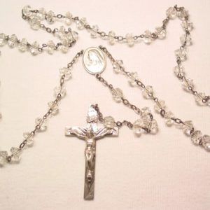 Beautiful Crystal and Sterling Rosary