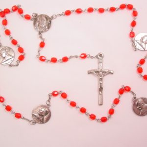 Pope John Paul, II, Red Plastic Rosary