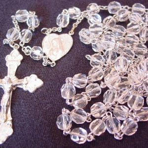Beautiful Grenci Sterling Crystal Rosary