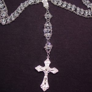 Autom China Clear Glass Beaded Rosary