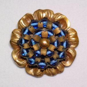 Ranschoffs' Blue Glass Bead Dress Clip