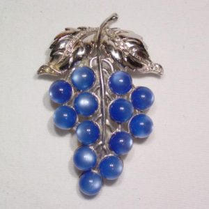Blue Moonglow Grape Fur Clip
