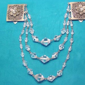 Unusual Crystal Dress Clips/Sweater Guard