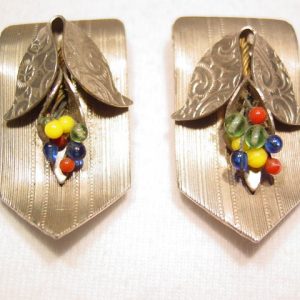 Unusual Grape Design Dress Clips