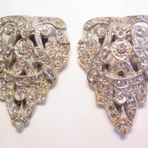 Triangular Rhinestone Dress Clips