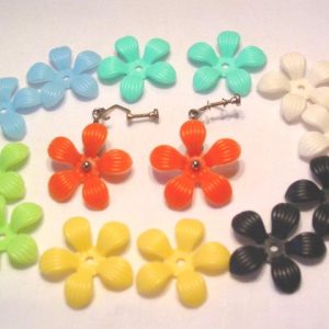 Soft Plastic Interchangeable Flower Earrings
