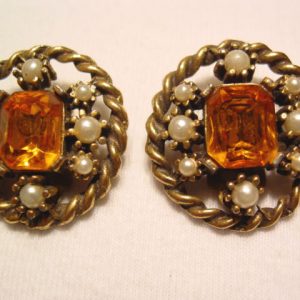 Kafin Imitation-Topaz Earrings
