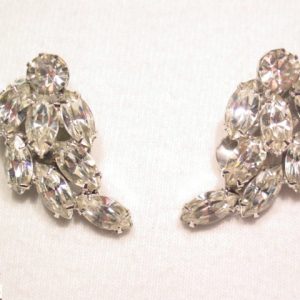 Large Rhinestone Weiss Earrings