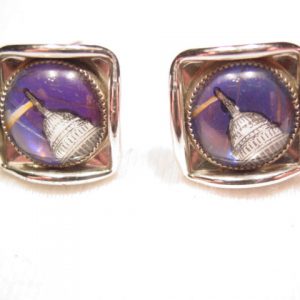 Capitol Building Butterfly Wing Earrings