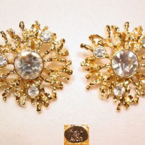 Goldtone Branches KJL for Avon Earrings