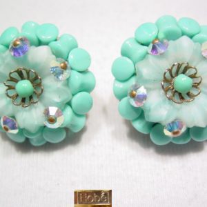 Hobe Blue Flower Earrings