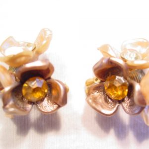 Leru Plastic Flowers Earrings