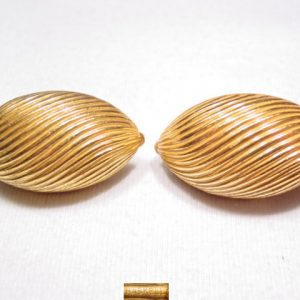 Miriam Haskell Goldtone Oval Twist Earrings