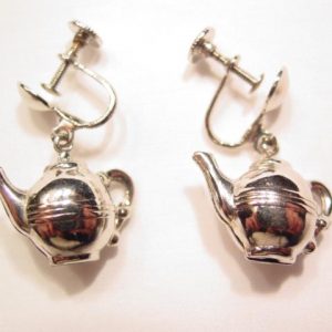 Round Teapot Earrings