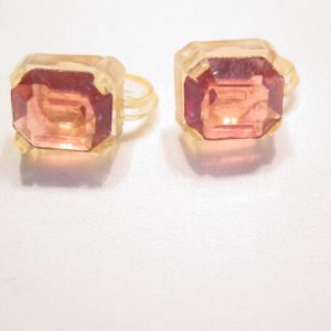 All-Plastic Pink Earrings