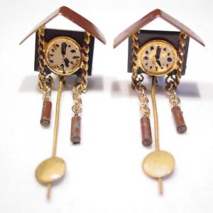 Long Clock Earrings