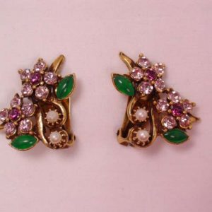 Florenza Lavender Flowers Earrings