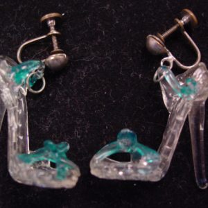 Hand-Blown Glass Stiletto Heels Earrings