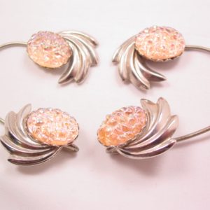 Pink Art Glass Wrap-Around Earrings