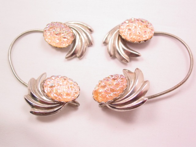 Pink Art Glass Wrap-Around Earrings
