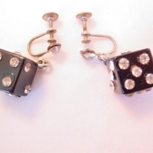 Black Dice Earrings