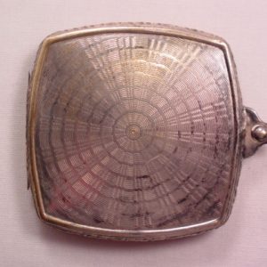 Nickle Silver M.B. Chatelaine Compact