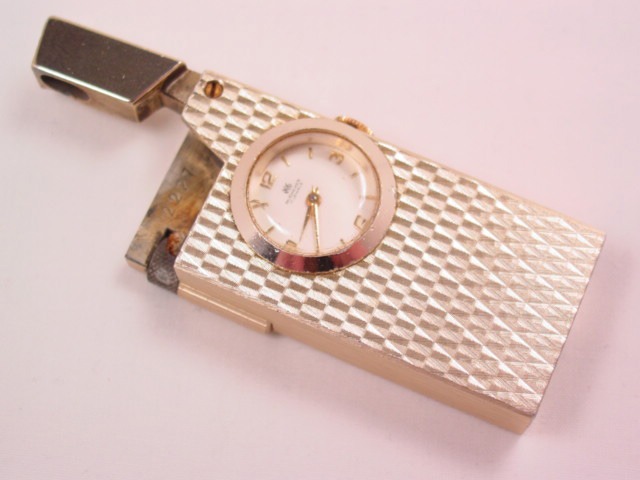 Bucherer Watch Set into a Cigarette Lighter