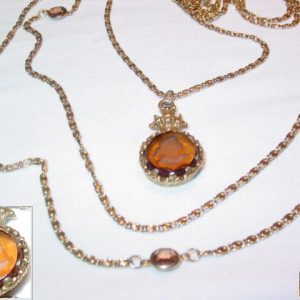 Goldette Intaglio Cameo Necklace