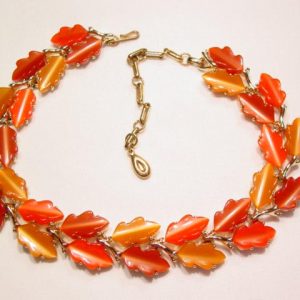 Thermoset Autumn Leaves Choker
