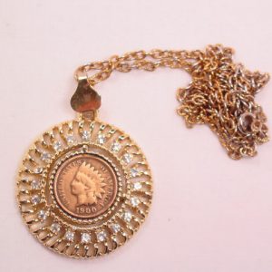 1900 Copper Indian Head Penny Necklace