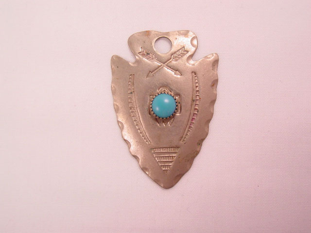 Silvertone Arrowhead Pendant