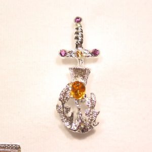 Hollywood Sword and Thistle Pin