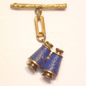 Vintage French Stanhope Binoculars Pin