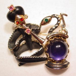 Snake Charmer and Snake Pin