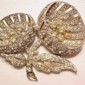 Stylized Pot Metal Flower Pin