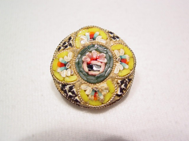 Floral Mosaic Pin